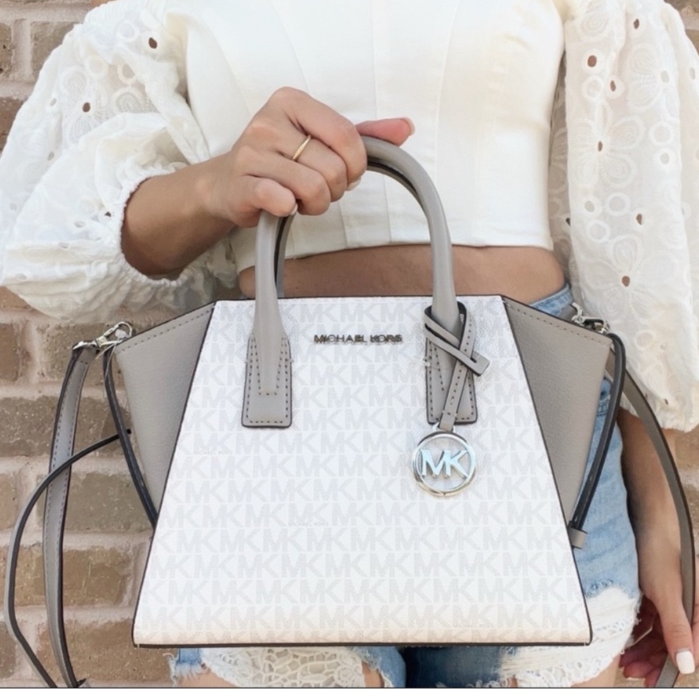 Avril Small Leather Top-Zip Satchel